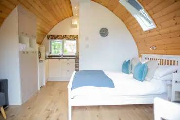 Glamping pod interior