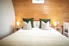 Glamping pod double bed Glamping pod double bed