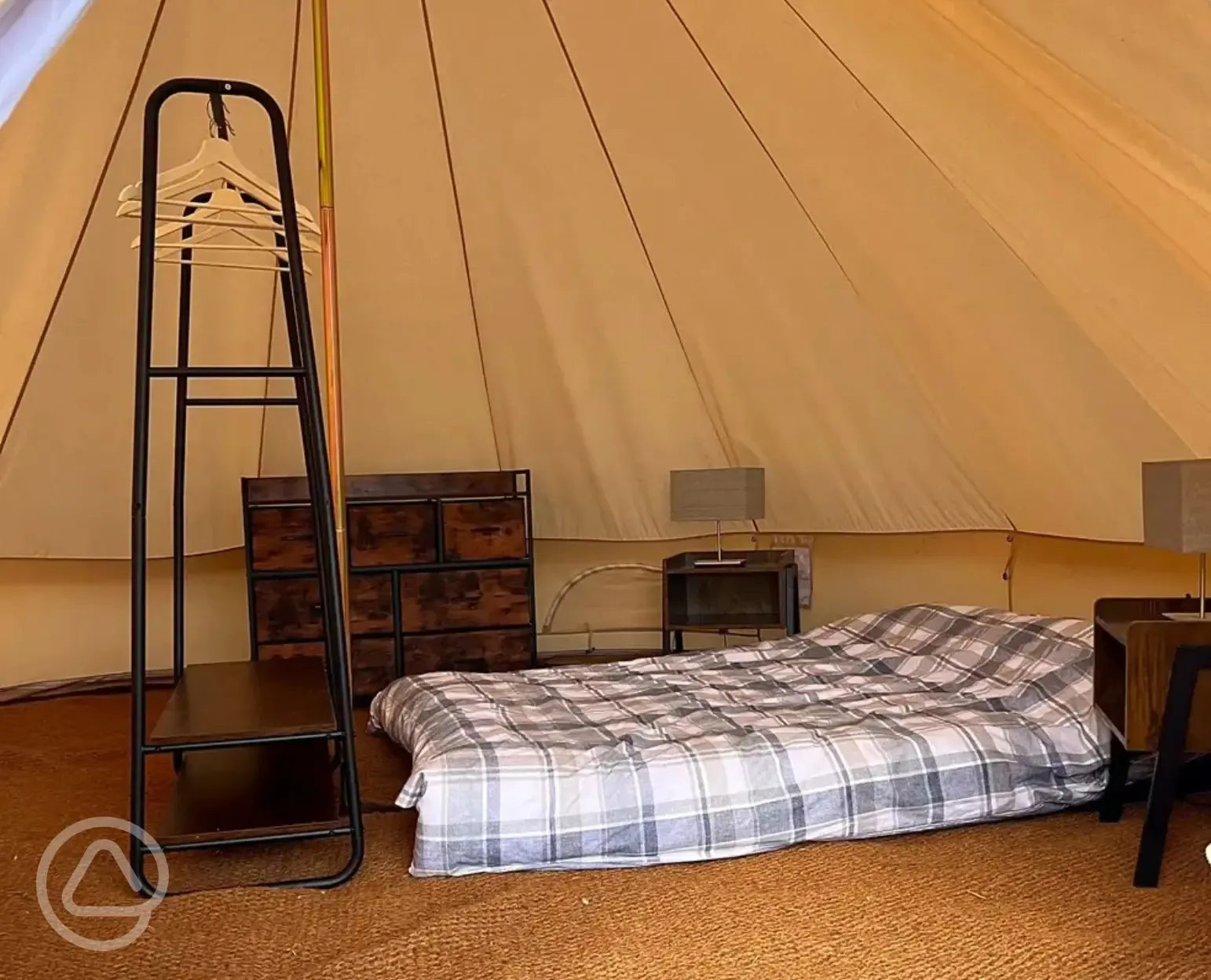 Bell tent interior