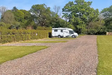 Electric grass and gravel touring pitches