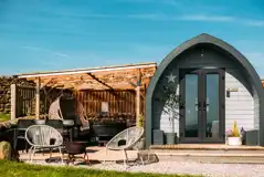 The Folds ensuite glamping pod