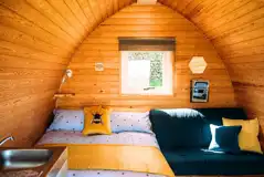 Glamping pod interior