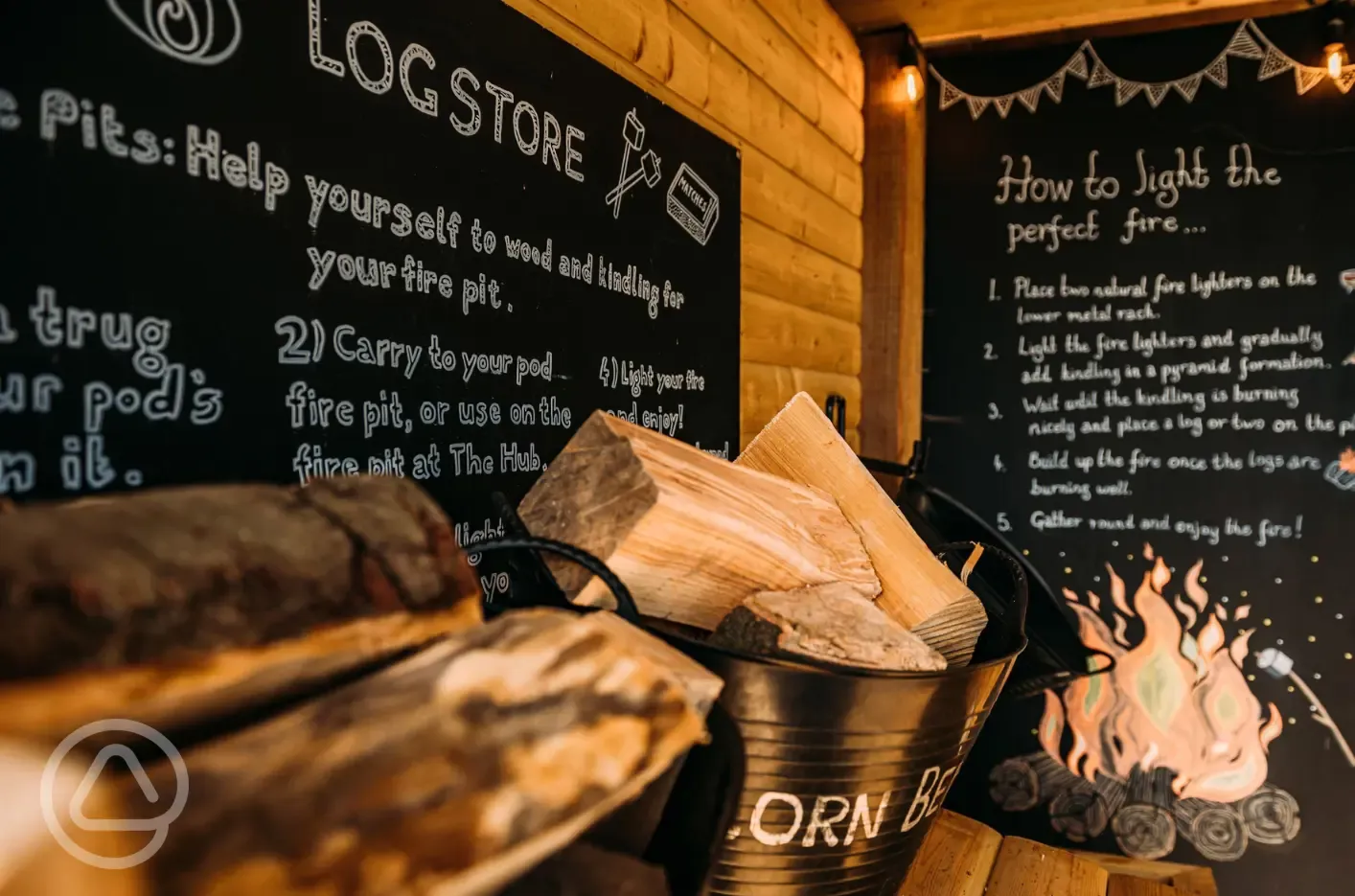 Log store at The Hub