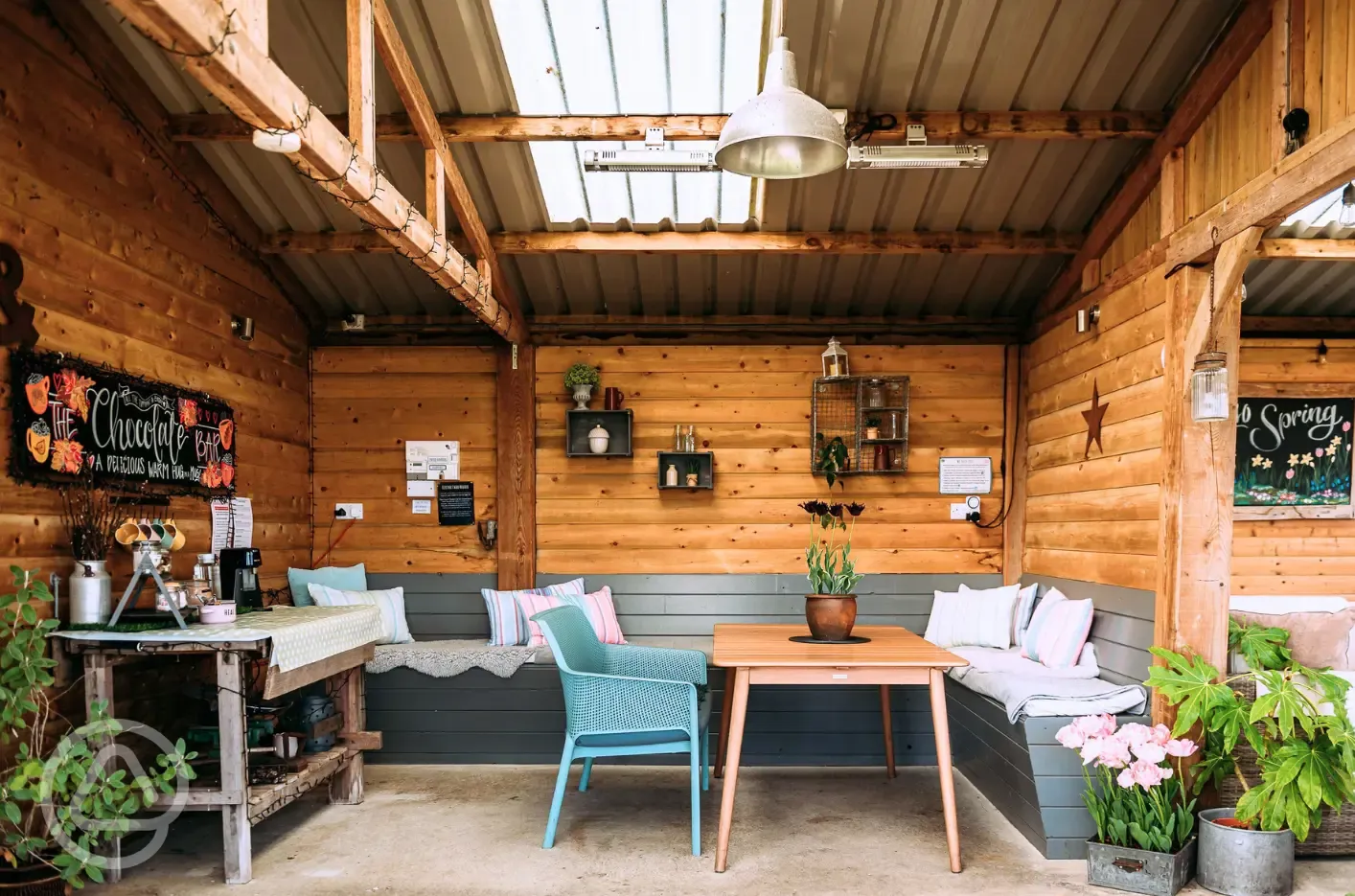 Seating area at The Hub