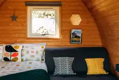 Glamping pod interior