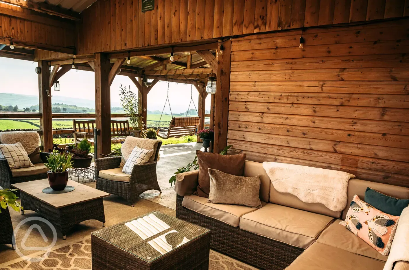 Seating area at The Hub