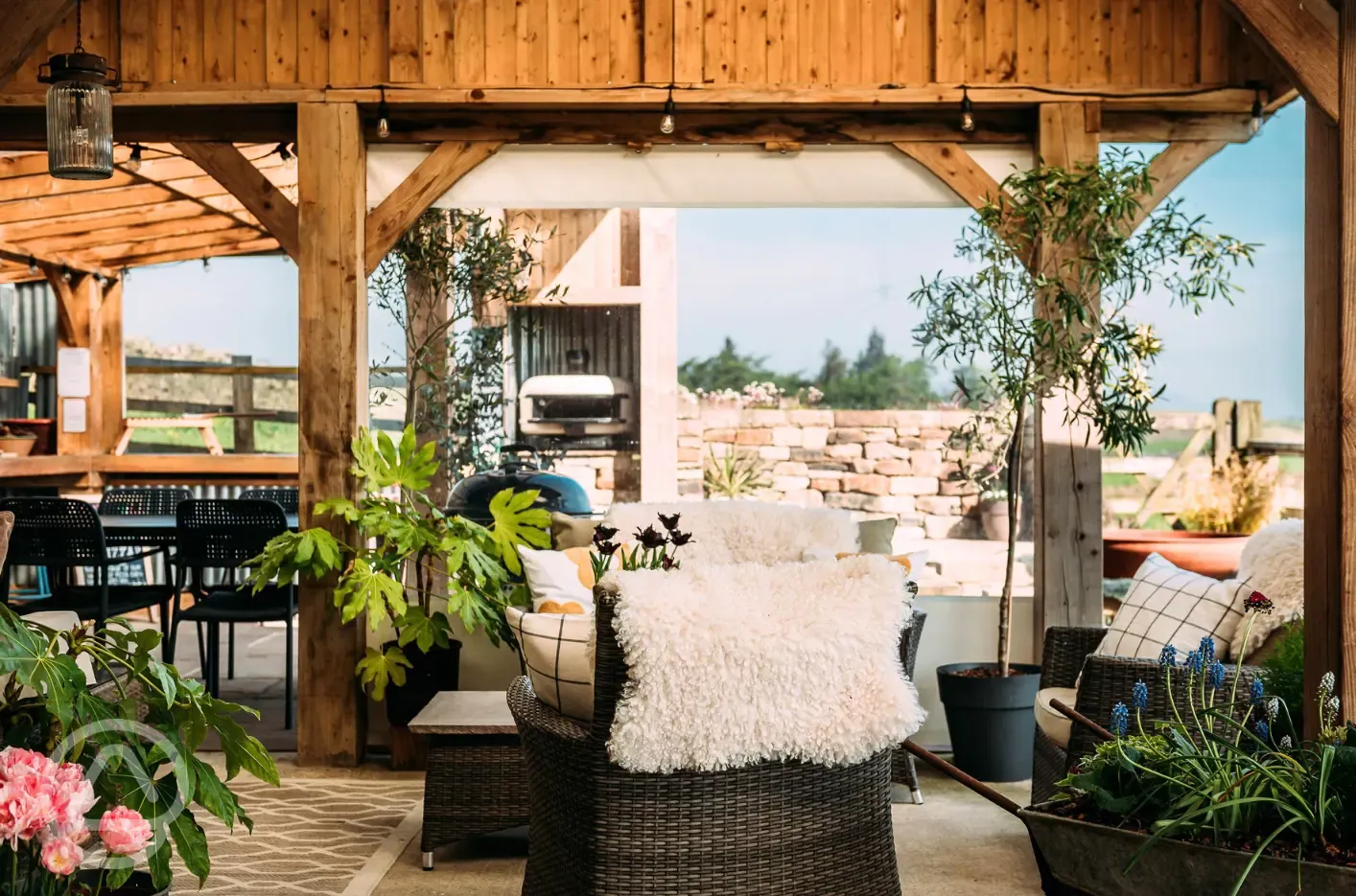 Seating area at The Hub