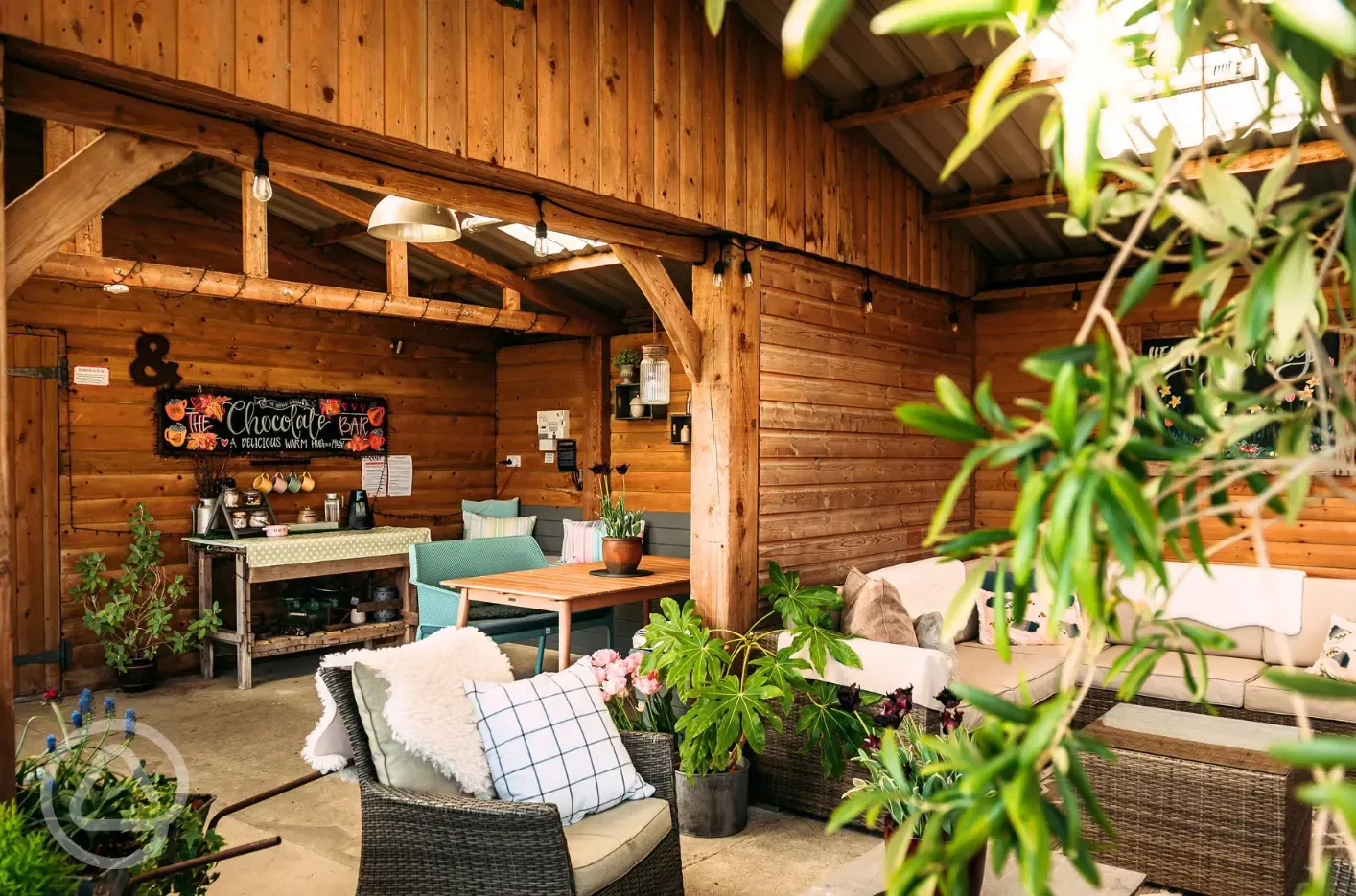 Seating area at The Hub