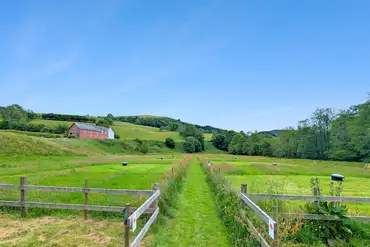 Non electric grass pitches with private fire pits