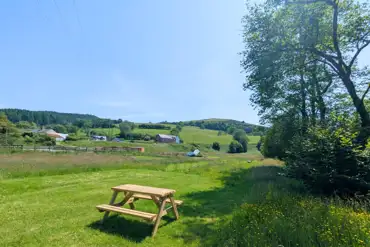 Picnic area by the River Vyrnwy