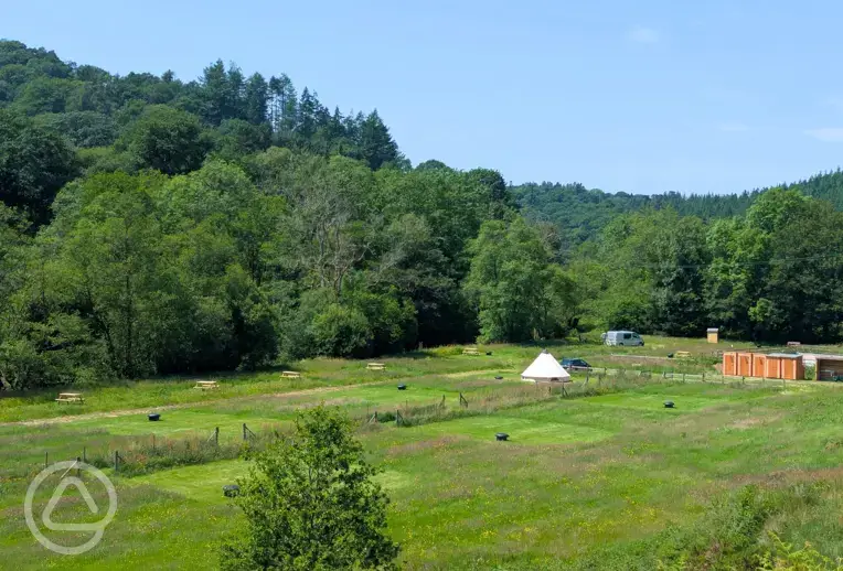 Overview of the campsite