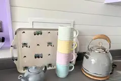 Glamping pod breakfast bar Glamping pod breakfast bar