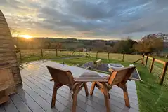 Sunset from the decking