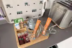 Complementary tea and coffee tray