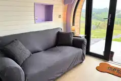 Glamping pod double sofa bed Glamping pod double sofa bed
