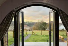 Mountain view from the pod