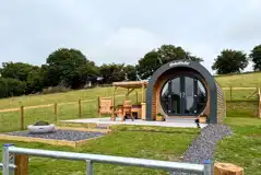 Glamping pod with enclosed garden, fire pit and hot tub Glamping pod with enclosed garden, fire pit and hot tub