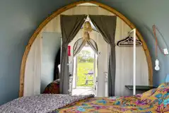 Bedroom view from Coco Pod