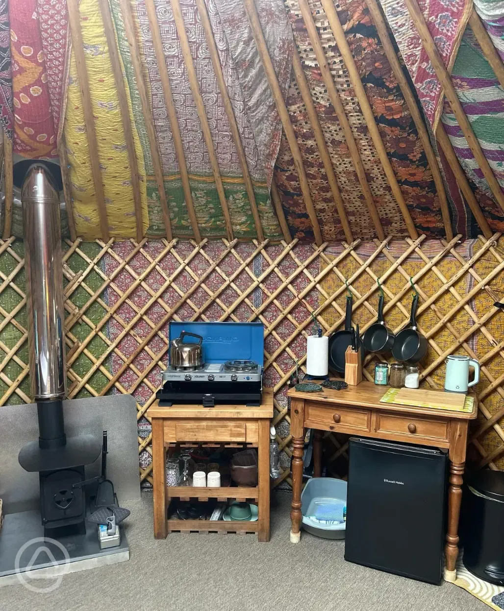 Primrose yurt interior