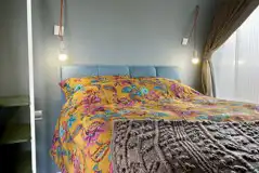 Luxury double bed in Coco Pod 