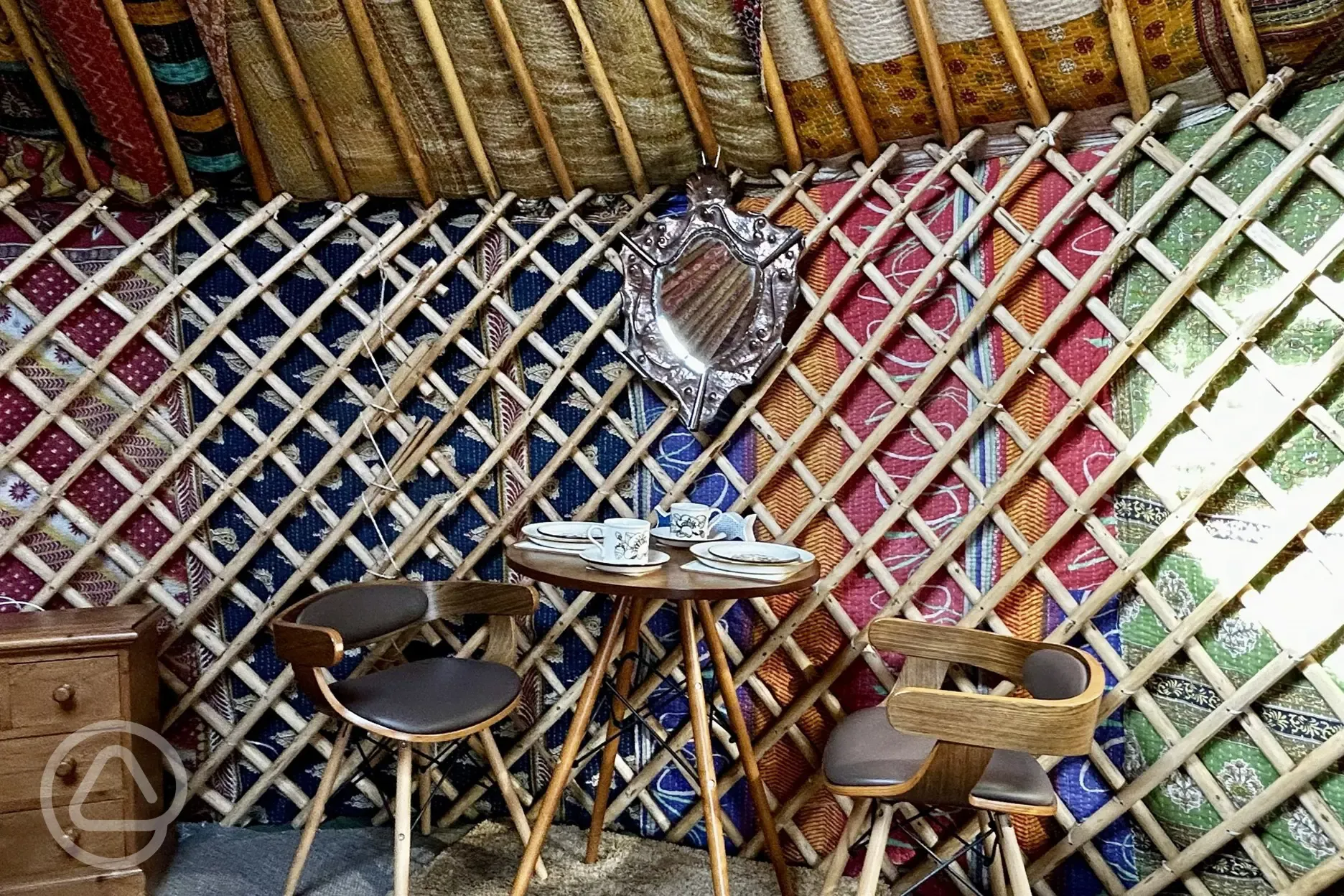 Primrose Yurt bistro set