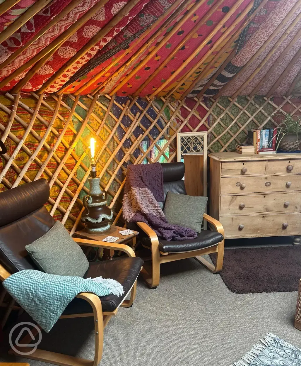 Primrose yurt interior