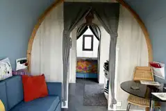 Coco Pod lounge and dining area
