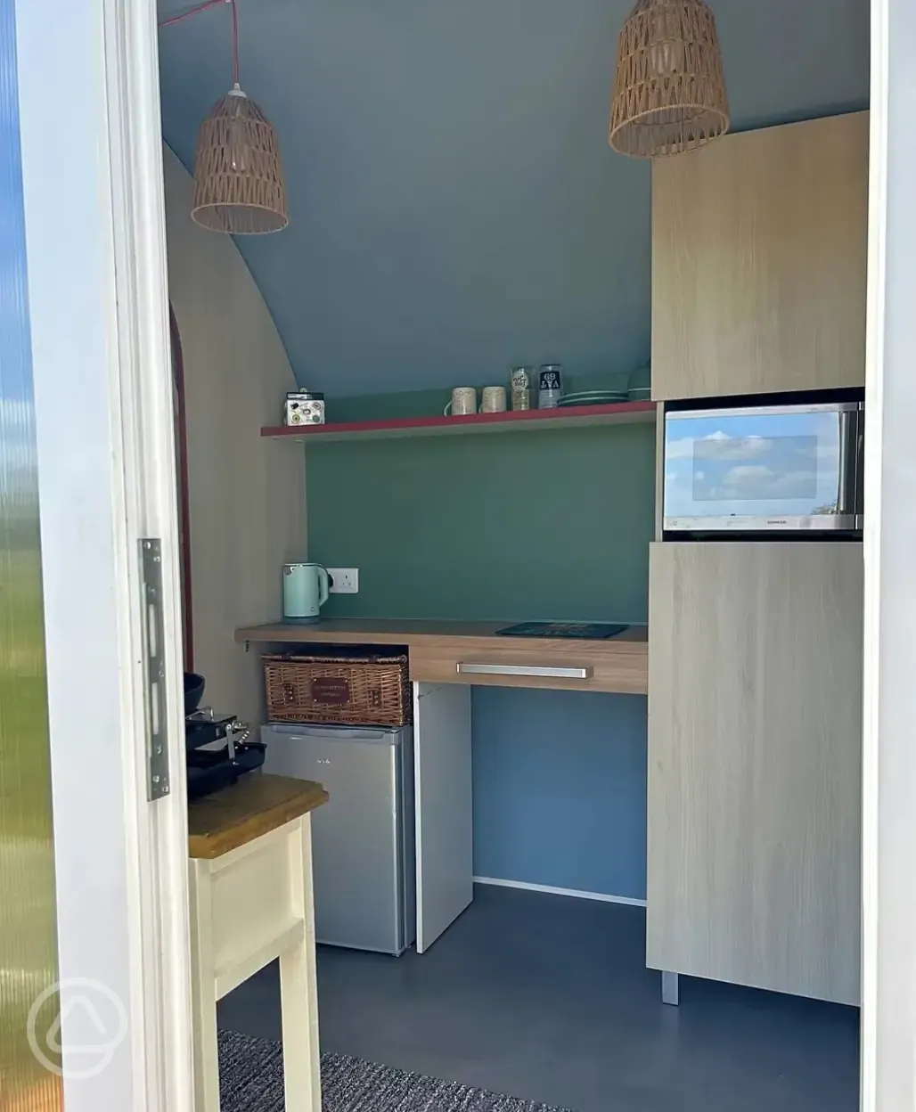 Coco camping pod interior