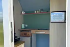 Coco camping pod interior Coco camping pod interior