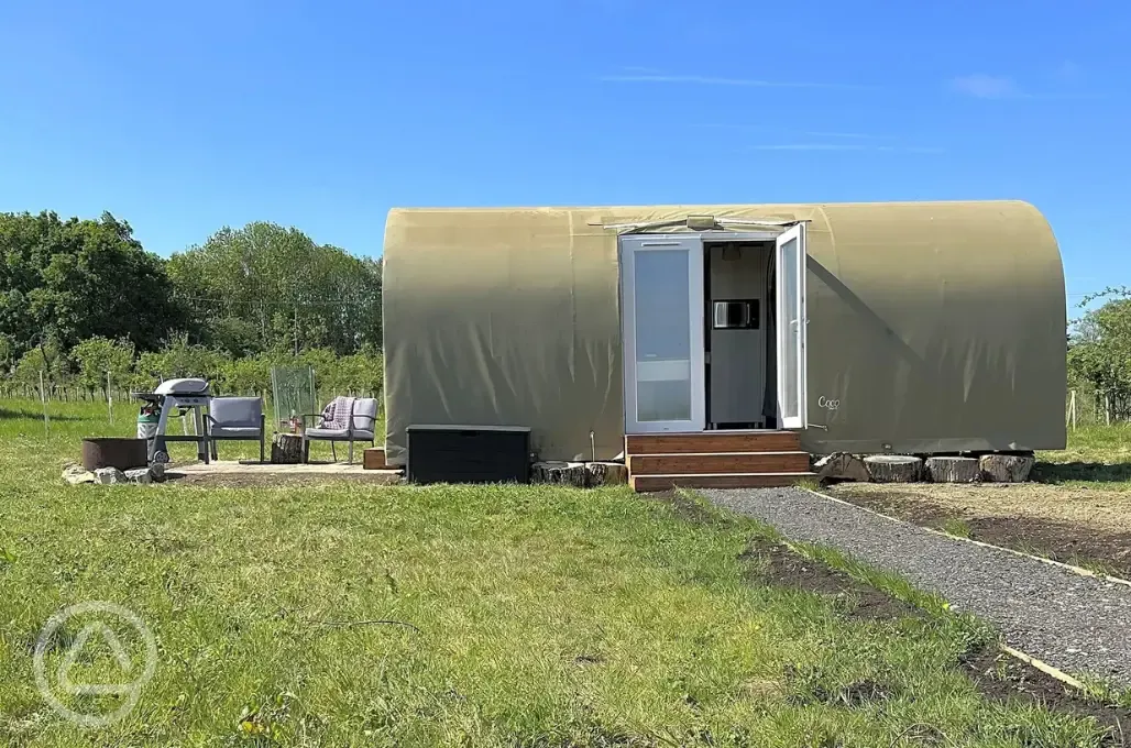 Coco camping pod exterior