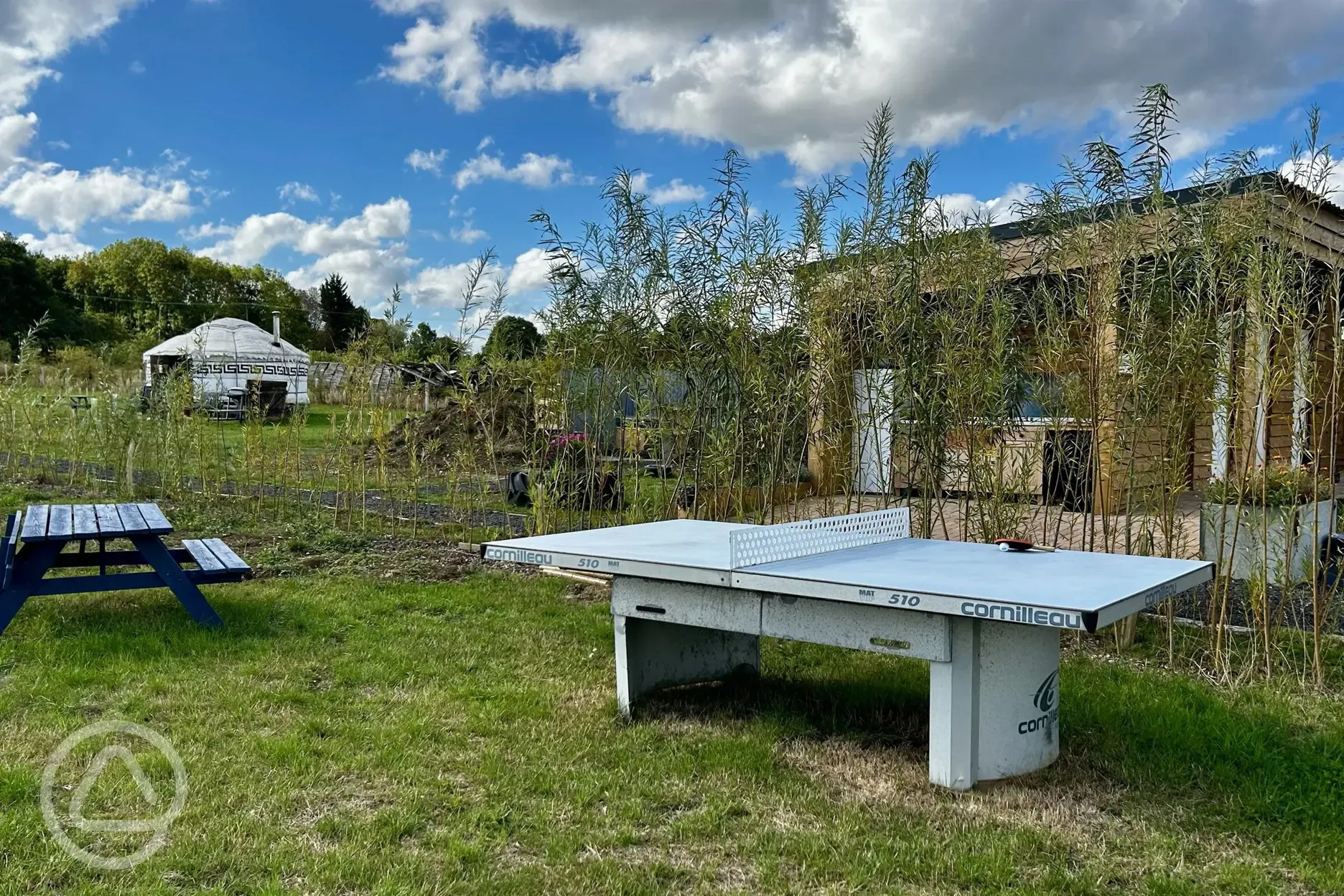 Table tennis at Brambles Glamping