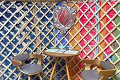 Primrose yurt seating Primrose yurt seating