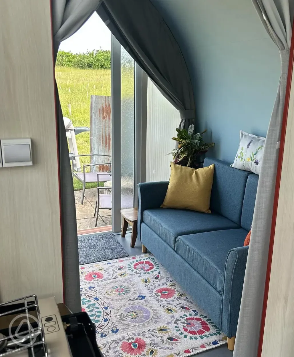 Coco camping pod interior