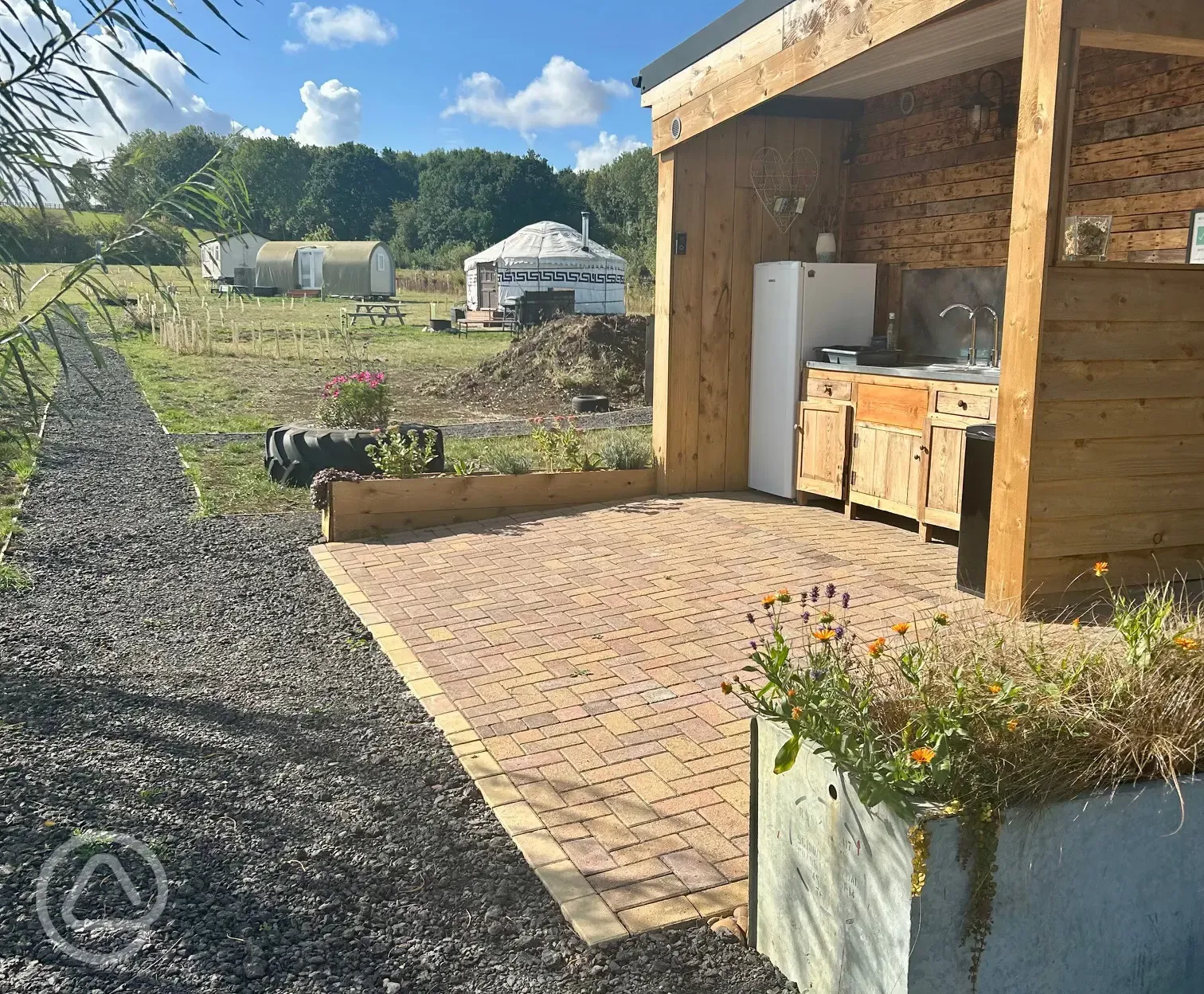 Overview of Brambles Glamping