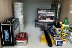 Games and books in Coco Pod
