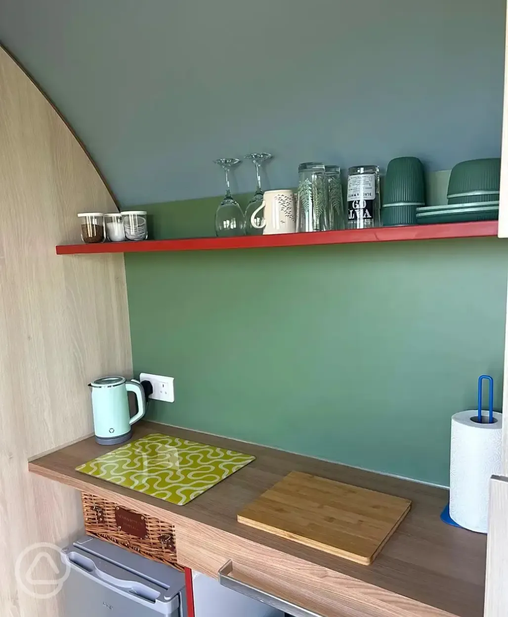 Coco camping pod kitchenette