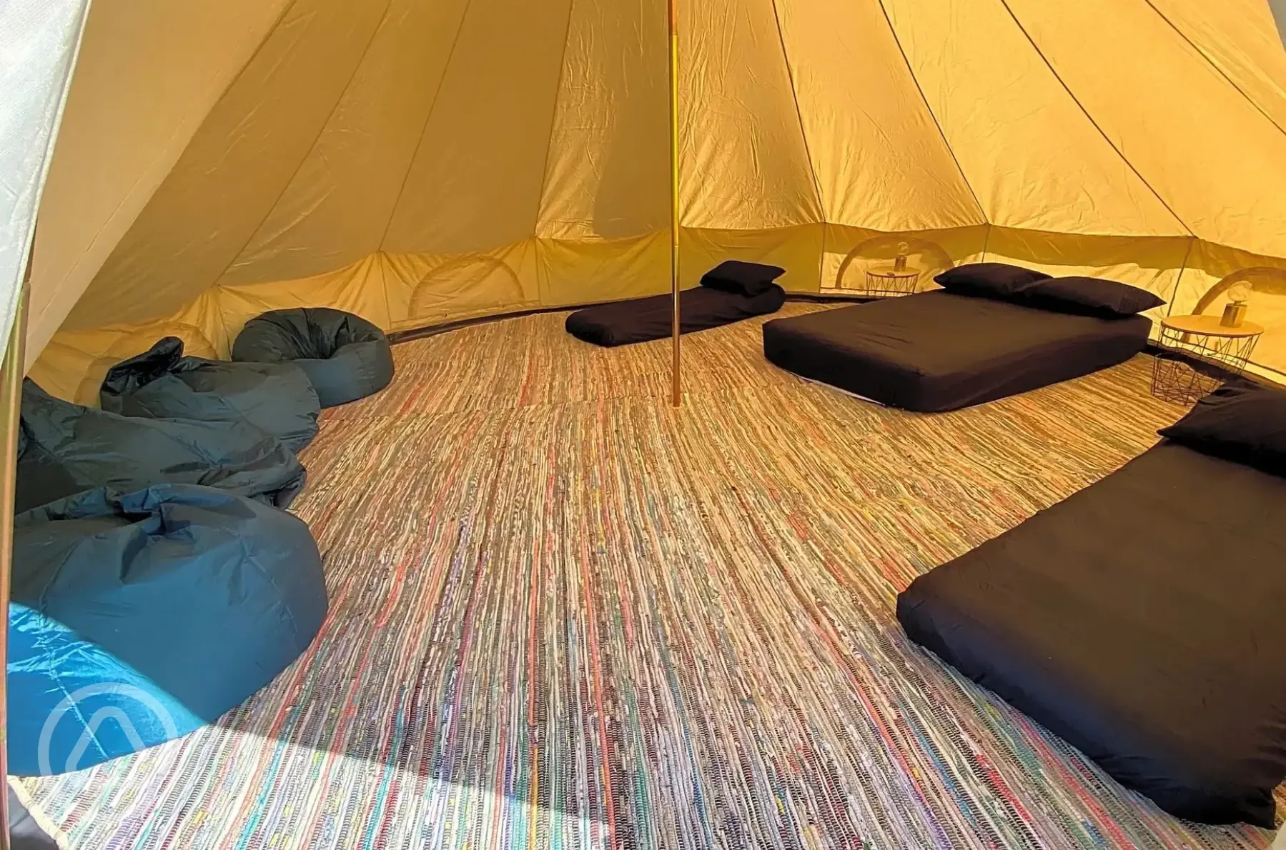 Bell tent interior