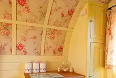 Bow top gypsy caravan storage