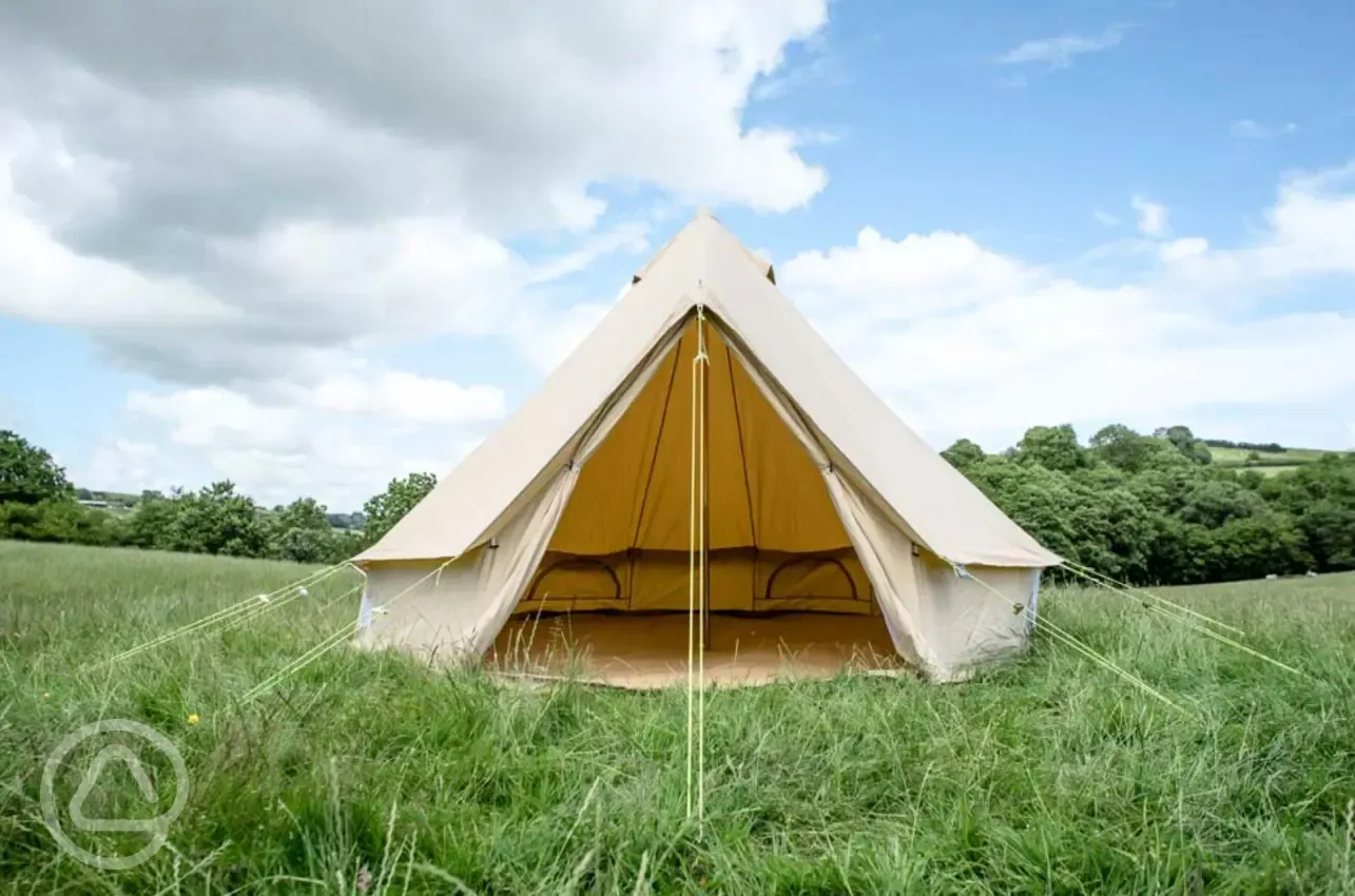 Unfurnished bell tent