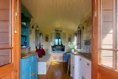 Shepherd's hut interior