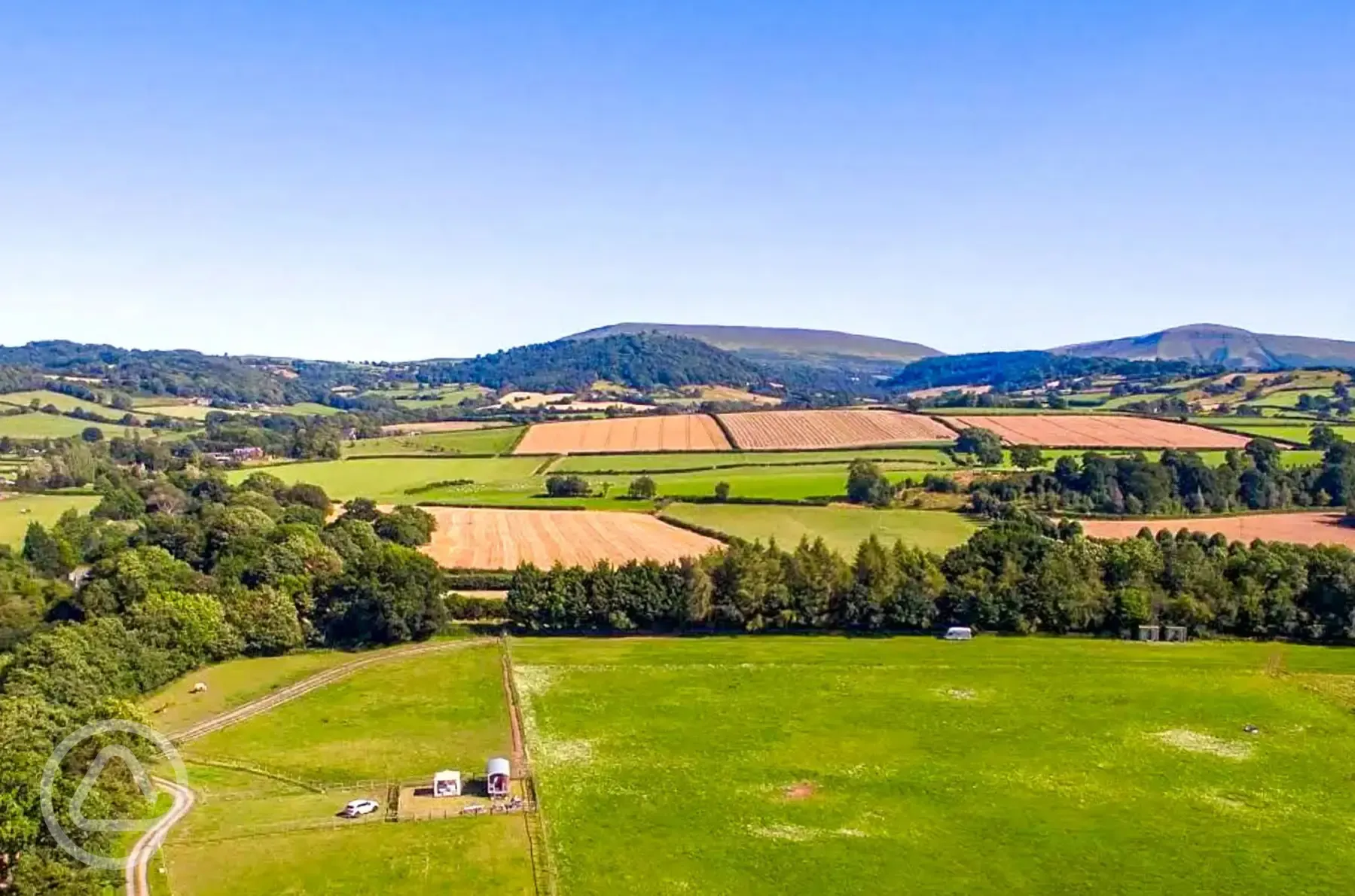 Aerial of the campsite