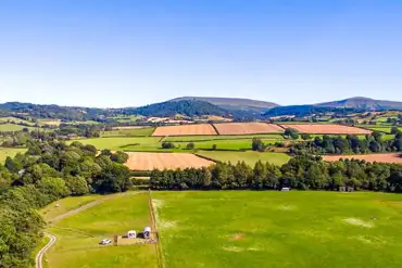 Aerial of the campsite
