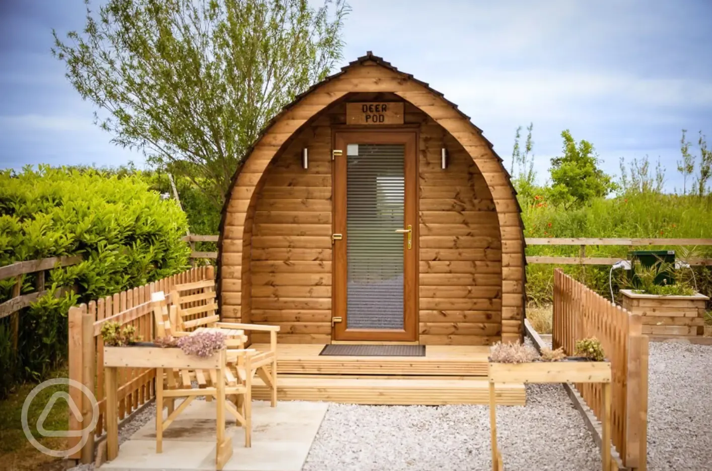 Deer camping pod