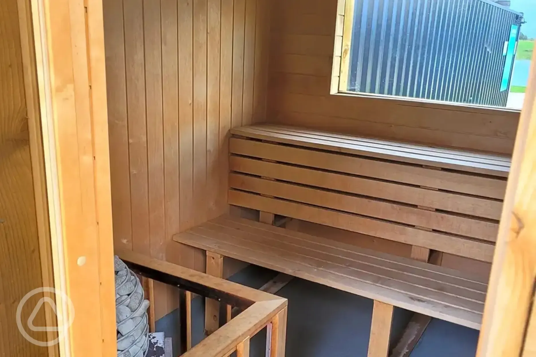 Sauna interior Sauna interior