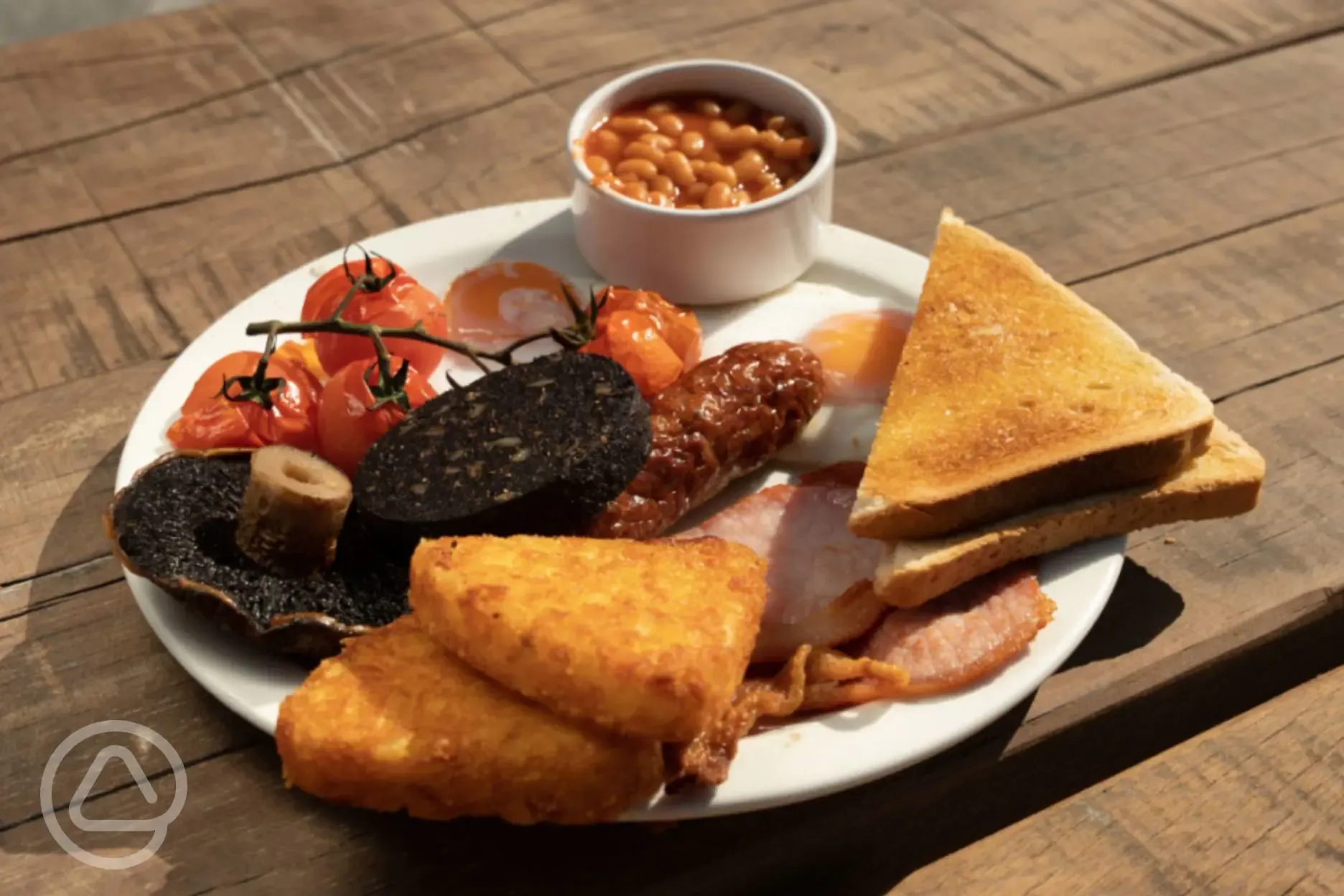 Cooked breakfast served at the restaurant  Cooked breakfast served at the restaurant