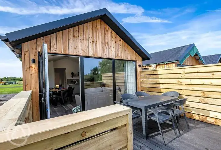 Ensuite cabins with outside seating