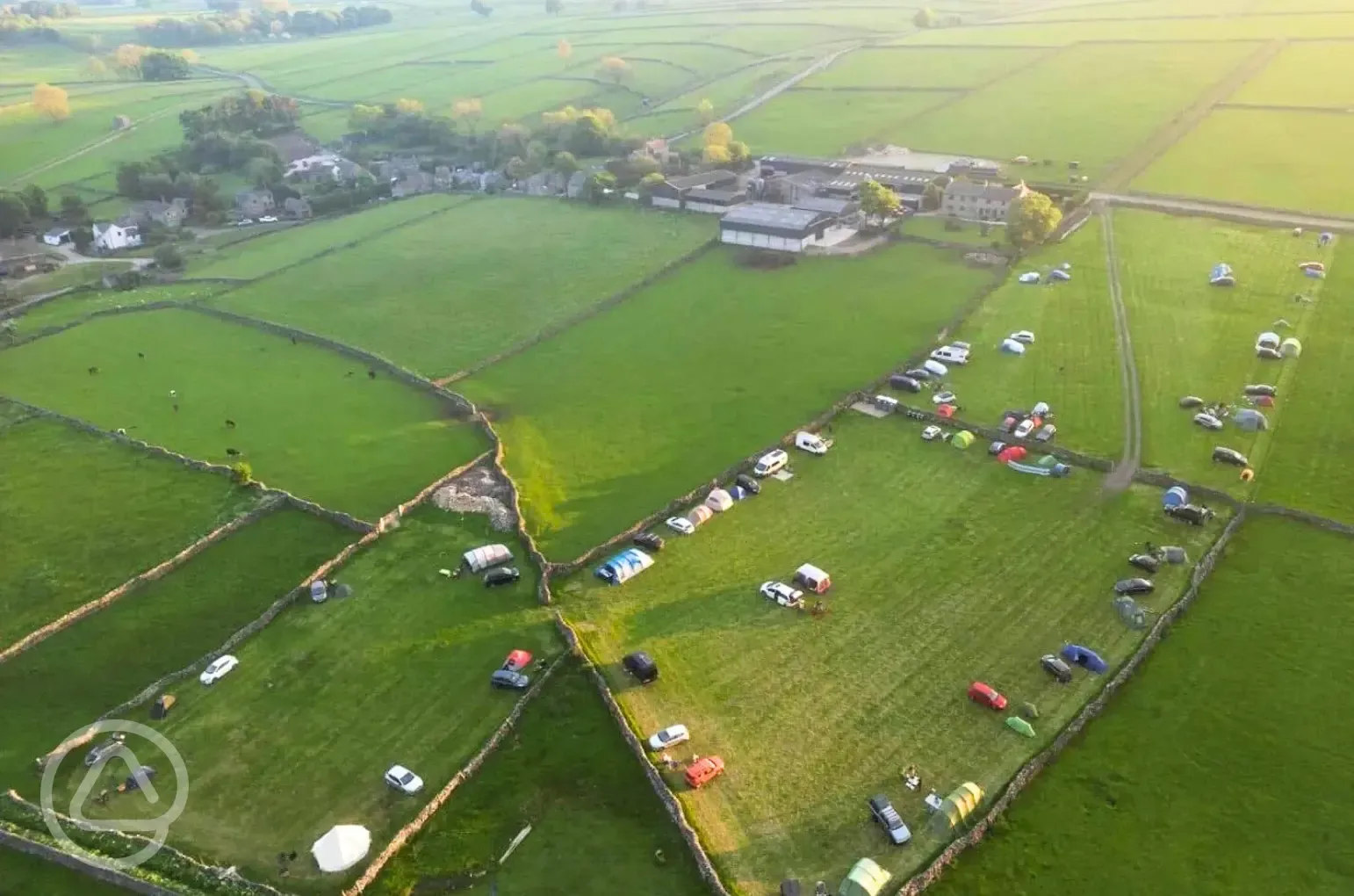 Aerial of the campsite