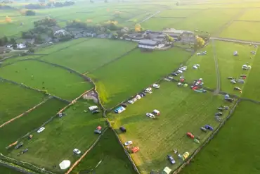 Aerial of the campsite