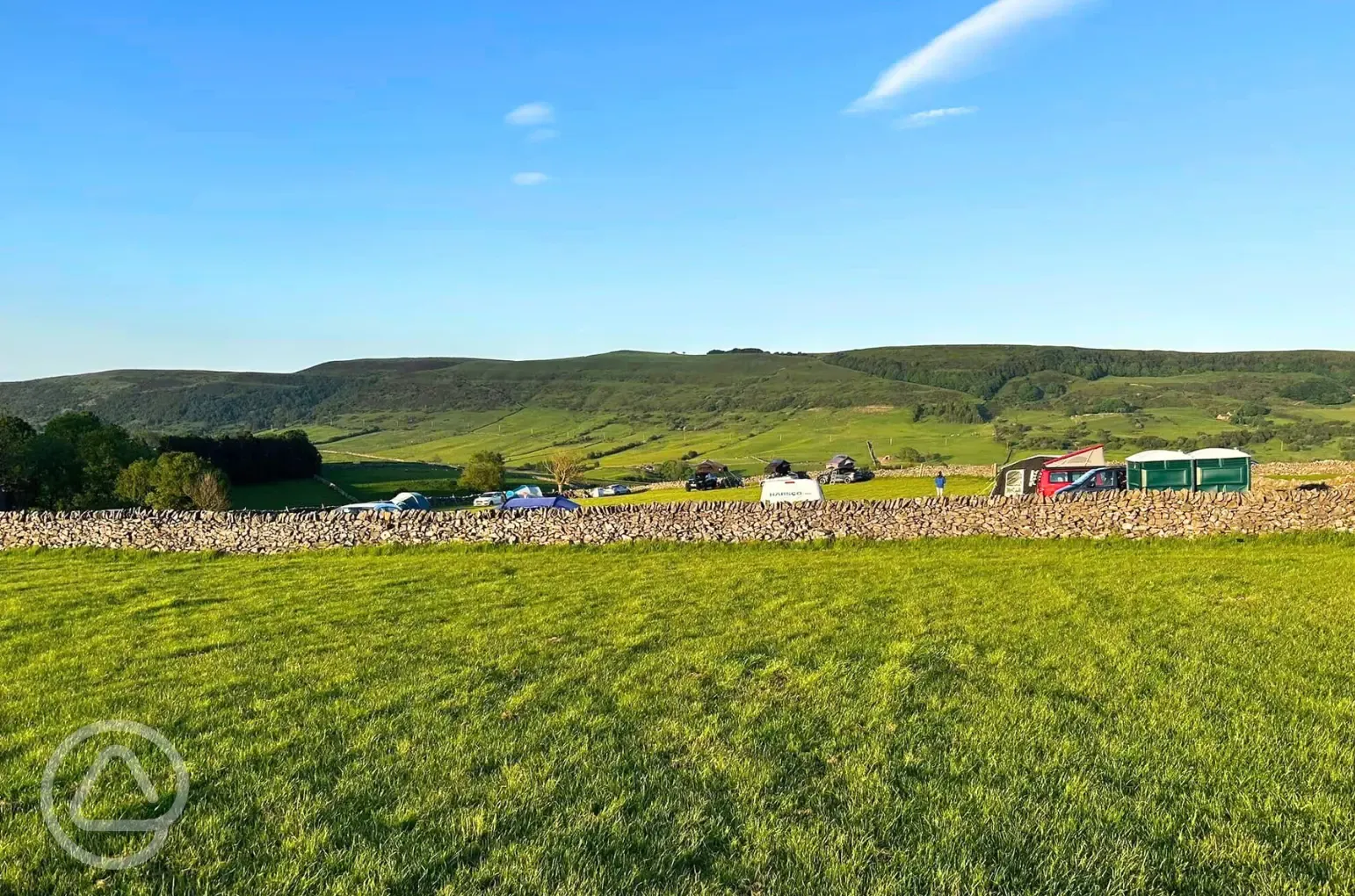 View of camping field