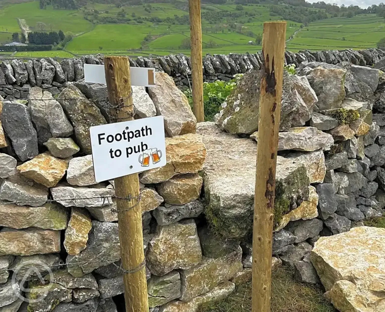 Footpath to a local pub 